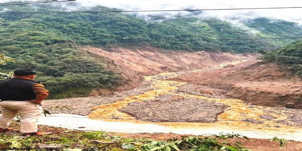 उत्तर सिक्किम के चुंगथांग क्षेत्र में भूस्खलन से तीस्ता नदी का प्रवाह प्रभावित, प्रशासन सतर्क