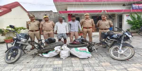 अंतरजनपदीय वाहन चोर गिरोह के दाे अपराधी गिरफ्तार