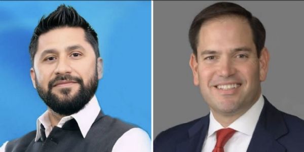 रवि लामिछाने और मार्को रूबियो रवि लामिछाने और मार्को रूबियो