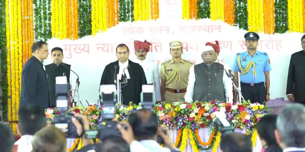 राज्यपाल ने संजय कुमार अग्रवाल को दिलाई राजस्थान उच्च न्यायालय के मुख्य न्यायाधिपति पद की शपथ