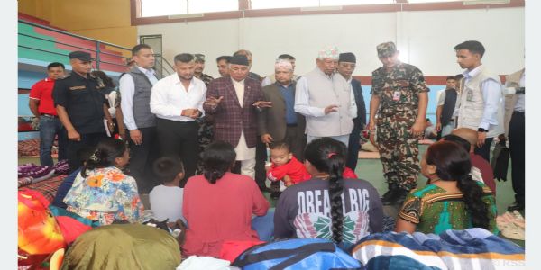 राष्ट्रपति रामचंद्र पौडेल ने नेपाल के बाढ़ प्रभावित क्षेत्रों का जायजा लिया
