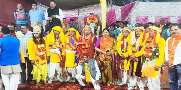 पांडव लीला में अर्जुन-द्रौपदी का विवाह रहा आकर्षण का केंद्र