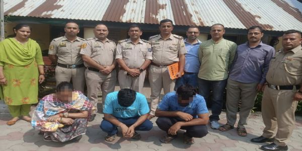अम्ब में 17.68 ग्राम चिट्टा बरामद, महिला समेत तीन गिरफ्तार
