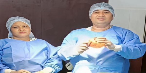 सदर अस्पताल सुपौल में 45 वर्षीय महिला के 550 ग्राम ओवेरियन सिस्ट का सफल ऑपरेशन